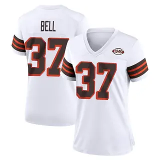 Cleveland Browns Women's D'Anthony Bell Game 1946 Collection Alternate Jersey - White