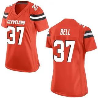 Cleveland Browns Women's D'Anthony Bell Game Alternate Jersey - Orange