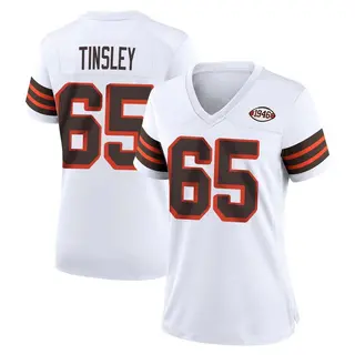 Cleveland Browns Women's Dartanyan Tinsley Game 1946 Collection Alternate Jersey - White