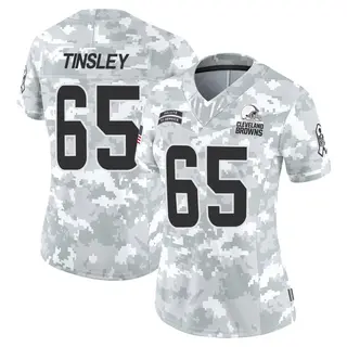 Cleveland Browns Women's Dartanyan Tinsley Limited 2024 Salute to Service Jersey - Arctic Camo