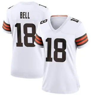 Cleveland Browns Women's David Bell Game Jersey - White