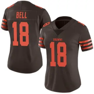 Cleveland Browns Women's David Bell Limited Color Rush Jersey - Brown