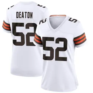 Cleveland Browns Women's Dawson Deaton Game Jersey - White