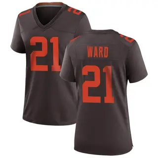 Cleveland Browns Women's Denzel Ward Game Alternate Jersey - Brown