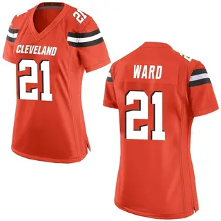 Cleveland Browns Women's Denzel Ward Game Alternate Jersey - Orange