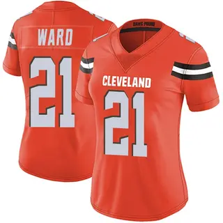 Cleveland Browns Women's Denzel Ward Limited Alternate Vapor Untouchable Jersey - Orange