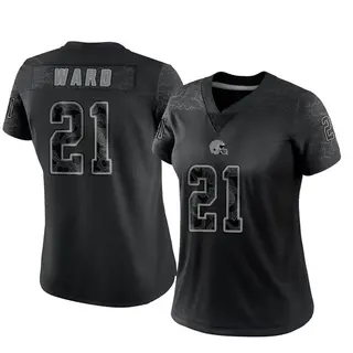 Cleveland Browns Women's Denzel Ward Limited Reflective Jersey - Black