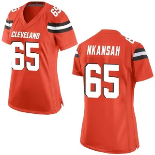 Cleveland Browns Women's Elijah Nkansah Game Alternate Jersey - Orange