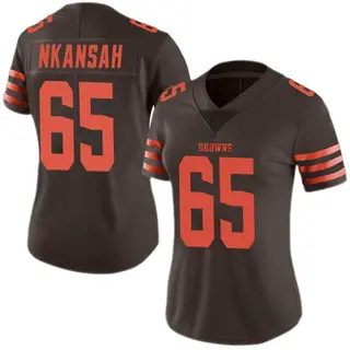 Cleveland Browns Women's Elijah Nkansah Limited Color Rush Jersey - Brown