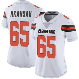 Cleveland Browns Women's Elijah Nkansah Limited Vapor Untouchable Jersey - White
