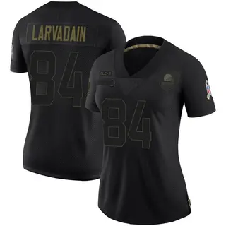 Cleveland Browns Women's Gage Larvadain Limited 2020 Salute To Service Jersey - Black