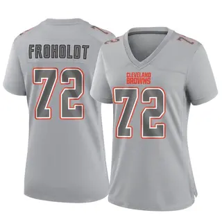 Cleveland Browns Women's Hjalte Froholdt Game Atmosphere Fashion Jersey - Gray