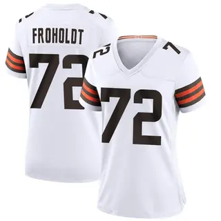 Cleveland Browns Women's Hjalte Froholdt Game Jersey - White
