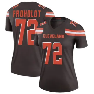 Cleveland Browns Women's Hjalte Froholdt Legend Jersey - Brown