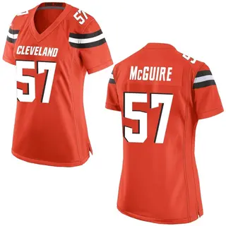 Cleveland Browns Women's Isaiah McGuire Game Alternate Jersey - Orange