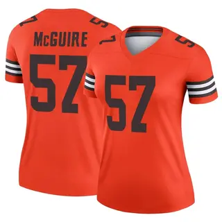 Cleveland Browns Women's Isaiah McGuire Legend Inverted Jersey - Orange