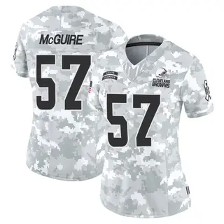 Cleveland Browns Women's Isaiah McGuire Limited 2024 Salute to Service Jersey - Arctic Camo