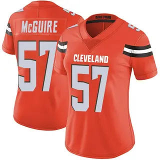 Cleveland Browns Women's Isaiah McGuire Limited Alternate Vapor Untouchable Jersey - Orange