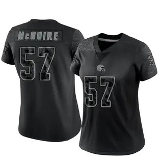 Cleveland Browns Women's Isaiah McGuire Limited Reflective Jersey - Black