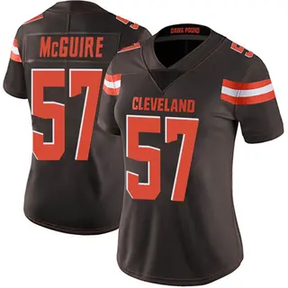 Cleveland Browns Women's Isaiah McGuire Limited Team Color Vapor Untouchable Jersey - Brown