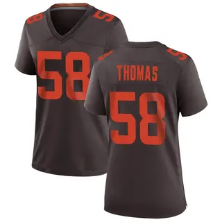 Cleveland Browns Women's Isaiah Thomas Game Alternate Jersey - Brown