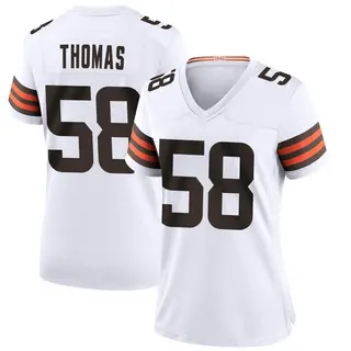 Cleveland Browns Women's Isaiah Thomas Game Jersey - White
