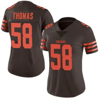 Cleveland Browns Women's Isaiah Thomas Limited Color Rush Jersey - Brown