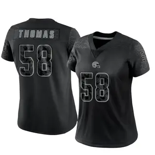 Cleveland Browns Women's Isaiah Thomas Limited Reflective Jersey - Black