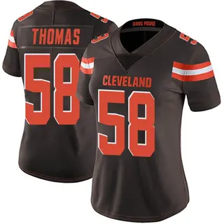 Cleveland Browns Women's Isaiah Thomas Limited Team Color Vapor Untouchable Jersey - Brown