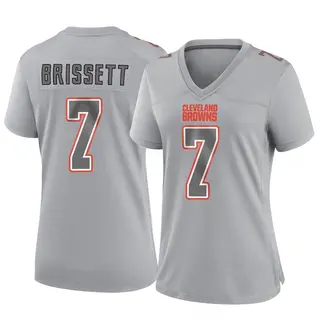 Cleveland Browns Women's Jacoby Brissett Game Atmosphere Fashion Jersey - Gray