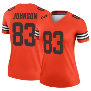 Cleveland Browns Women's Kisean Johnson Legend Inverted Jersey - Orange
