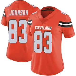 Cleveland Browns Women's Kisean Johnson Limited Alternate Vapor Untouchable Jersey - Orange