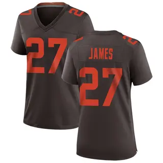 Cleveland Browns Women's LaMareon James Game Alternate Jersey - Brown