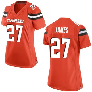 Cleveland Browns Women's LaMareon James Game Alternate Jersey - Orange