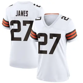 Cleveland Browns Women's LaMareon James Game Jersey - White