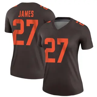 Cleveland Browns Women's LaMareon James Legend Alternate Jersey - Brown