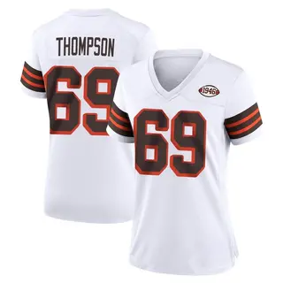 Cleveland Browns Women's Lorenzo Thompson Game 1946 Collection Alternate Jersey - White