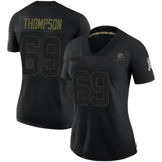 Cleveland Browns Women's Lorenzo Thompson Limited 2020 Salute To Service Jersey - Black