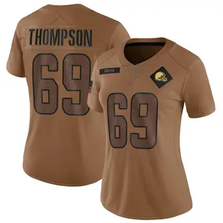 Cleveland Browns Women's Lorenzo Thompson Limited 2023 Salute To Service Jersey - Brown