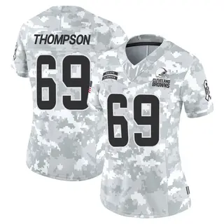Cleveland Browns Women's Lorenzo Thompson Limited 2024 Salute to Service Jersey - Arctic Camo