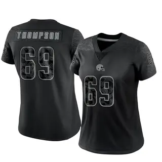 Cleveland Browns Women's Lorenzo Thompson Limited Reflective Jersey - Black
