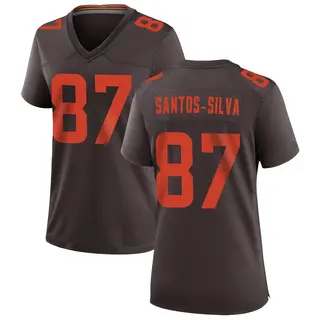 Cleveland Browns Women's Marcus Santos-Silva Game Alternate Jersey - Brown