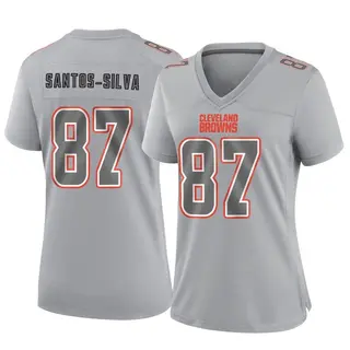 Cleveland Browns Women's Marcus Santos-Silva Game Atmosphere Fashion Jersey - Gray