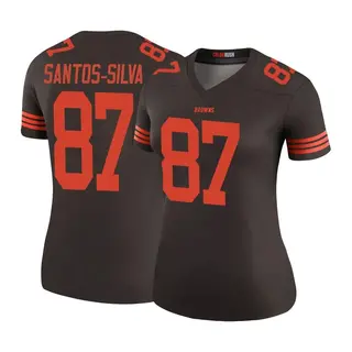 Cleveland Browns Women's Marcus Santos-Silva Legend Color Rush Jersey - Brown