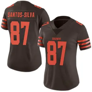 Cleveland Browns Women's Marcus Santos-Silva Limited Color Rush Jersey - Brown
