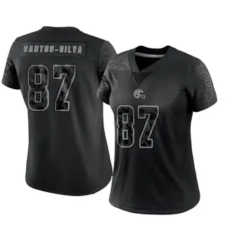 Cleveland Browns Women's Marcus Santos-Silva Limited Reflective Jersey - Black