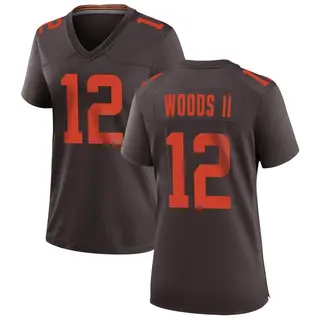 Cleveland Browns Women's Michael Woods II Game Alternate Jersey - Brown