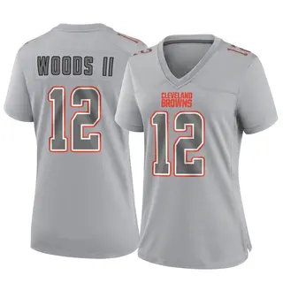 Cleveland Browns Women's Michael Woods II Game Atmosphere Fashion Jersey - Gray
