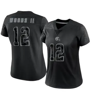 Cleveland Browns Women's Michael Woods II Limited Reflective Jersey - Black