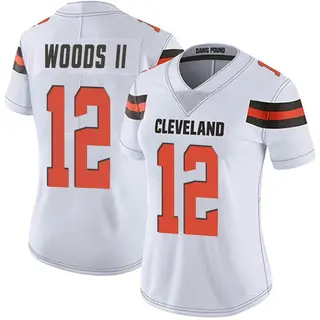 Cleveland Browns Women's Michael Woods II Limited Vapor Untouchable Jersey - White